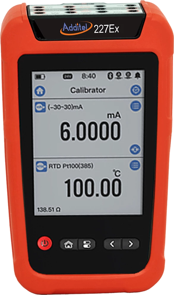 Additel ADT227-EX  Multifunction Documenting Process Calibrator with ATEX certificate