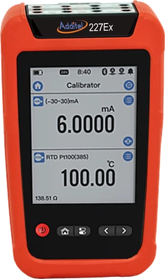 Additel ADT227EX-HART  Multifunction Documenting Process Calibrator with ATEX certificate and HART communicator